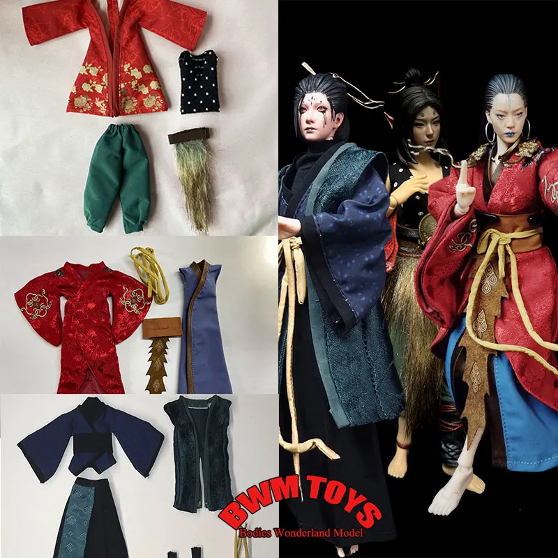 1/12 Scale Female Soldier Anime Chinese Style Wide Sleeved Clothes Black Myth Wukong Clothes Set For 6inch Action Figure Doll
1/12 Scale Female Soldier Anime Chinese Style Wide Sleeved Clothes Black Myth Wukong Clothes Set For 6inch Action Figure Doll