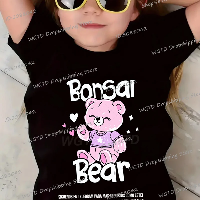Summer Kids "Bonsal Bear" Tshirt Boys Girls Casual Cute Bear Printed T Shirts Children Fashion Crew Neck Short Sleeve Tops
Summer Kids "Bonsal Bear" Tshirt Boys Girls Casual Cute Bear Printed T Shirts Children Fashion Crew Neck Short Sleeve Tops