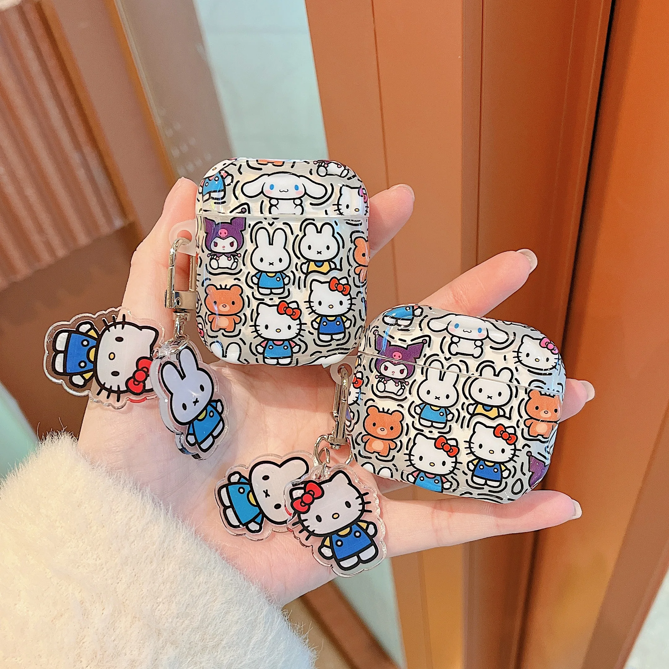Earphone Case For H-HelloKitty & M-Miffy TPU Protective Cover For Airpods 1 2 3 4 Airpods Pro3 Pro2 Pro Cute Cartoons Anti-drop
Earphone Case For H-HelloKitty & M-Miffy TPU Protective Cover For Airpods 1 2 3 4 Airpods Pro3 Pro2 Pro Cute Cartoons Anti-drop