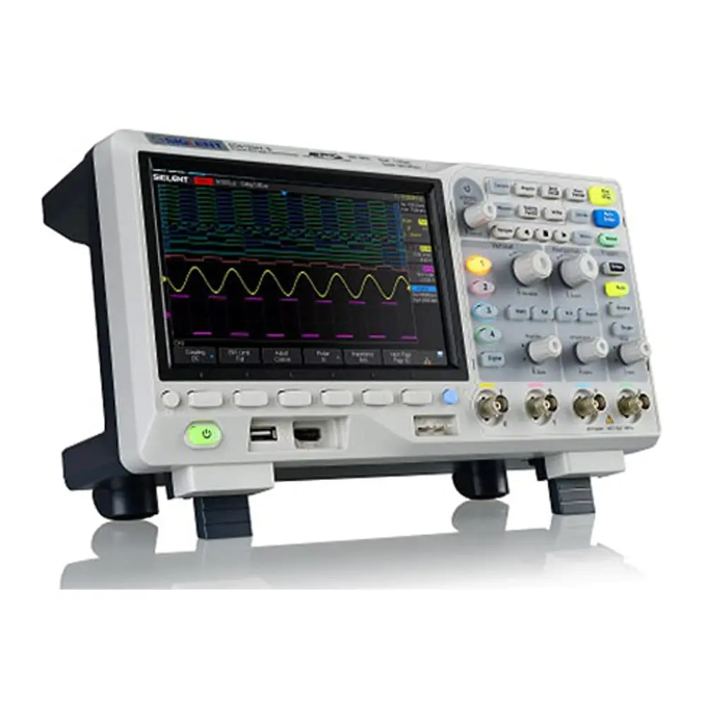 Siglent Technologies SDS1104X-E 100Mhz Digital Oscilloscope 4 channels Standard Decoder, Grey
Siglent Technologies SDS1104X-E 100Mhz Digital Oscilloscope 4 channels Standard Decoder, Grey