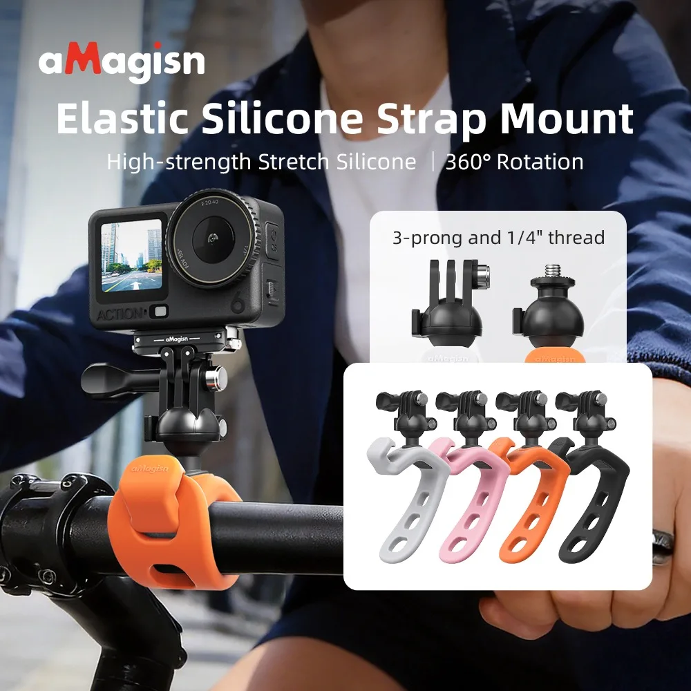 aMagisn Camera Elastic Strap Mount for Insta360 / DJI / GoPro Action Camera , Stability Photography Bracket Camera Accessory
aMagisn Camera Elastic Strap Mount for Insta360 / DJI / GoPro Action Camera , Stability Photography Bracket Camera Accessory