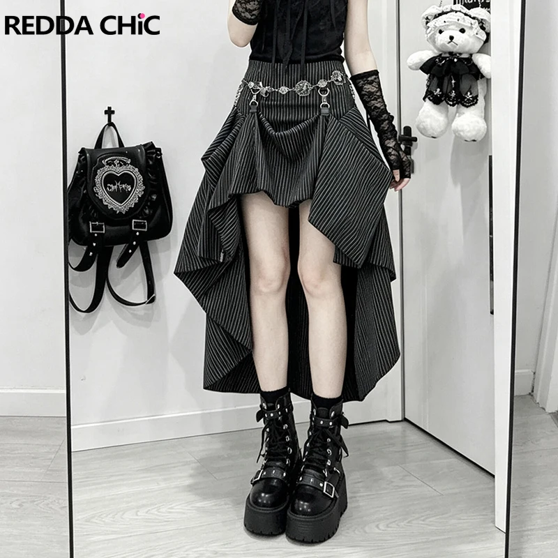 ReddaChic 2-Way High Low Striped Skirt Goth Music Festival Color Block Maxi Mermaid Suit Skirt Vintage Grunge Women Clothing
ReddaChic 2-Way High Low Striped Skirt Goth Music Festival Color Block Maxi Mermaid Suit Skirt Vintage Grunge Women Clothing