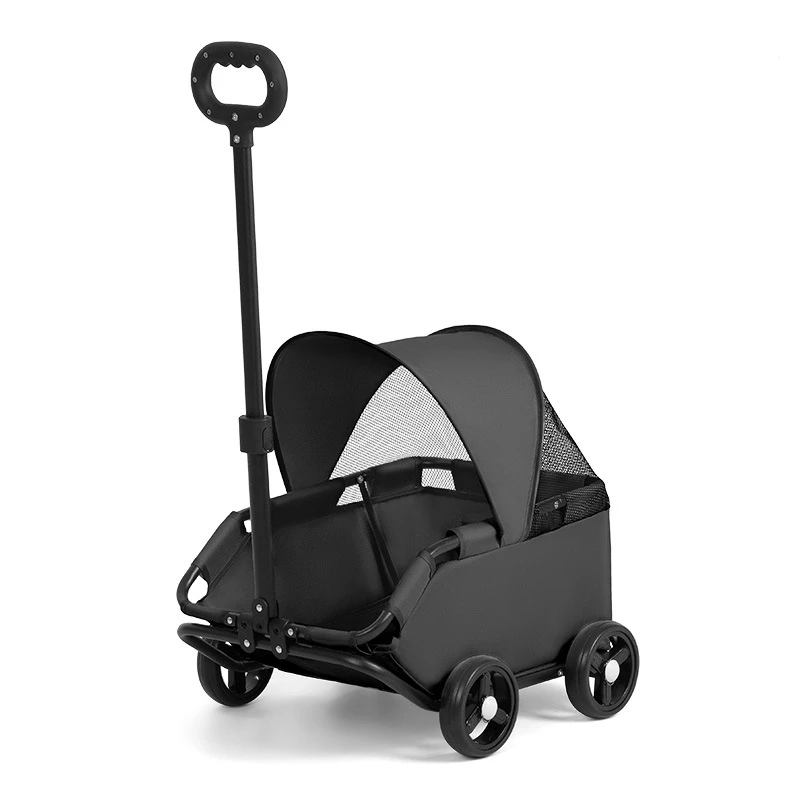 Pet Stroller with Sun Cover - Portable, Breathable, 4 Wheels, Travel Carrier for Small & Medium Pets
Pet Stroller with Sun Cover - Portable, Breathable, 4 Wheels, Travel Carrier for Small & Medium Pets