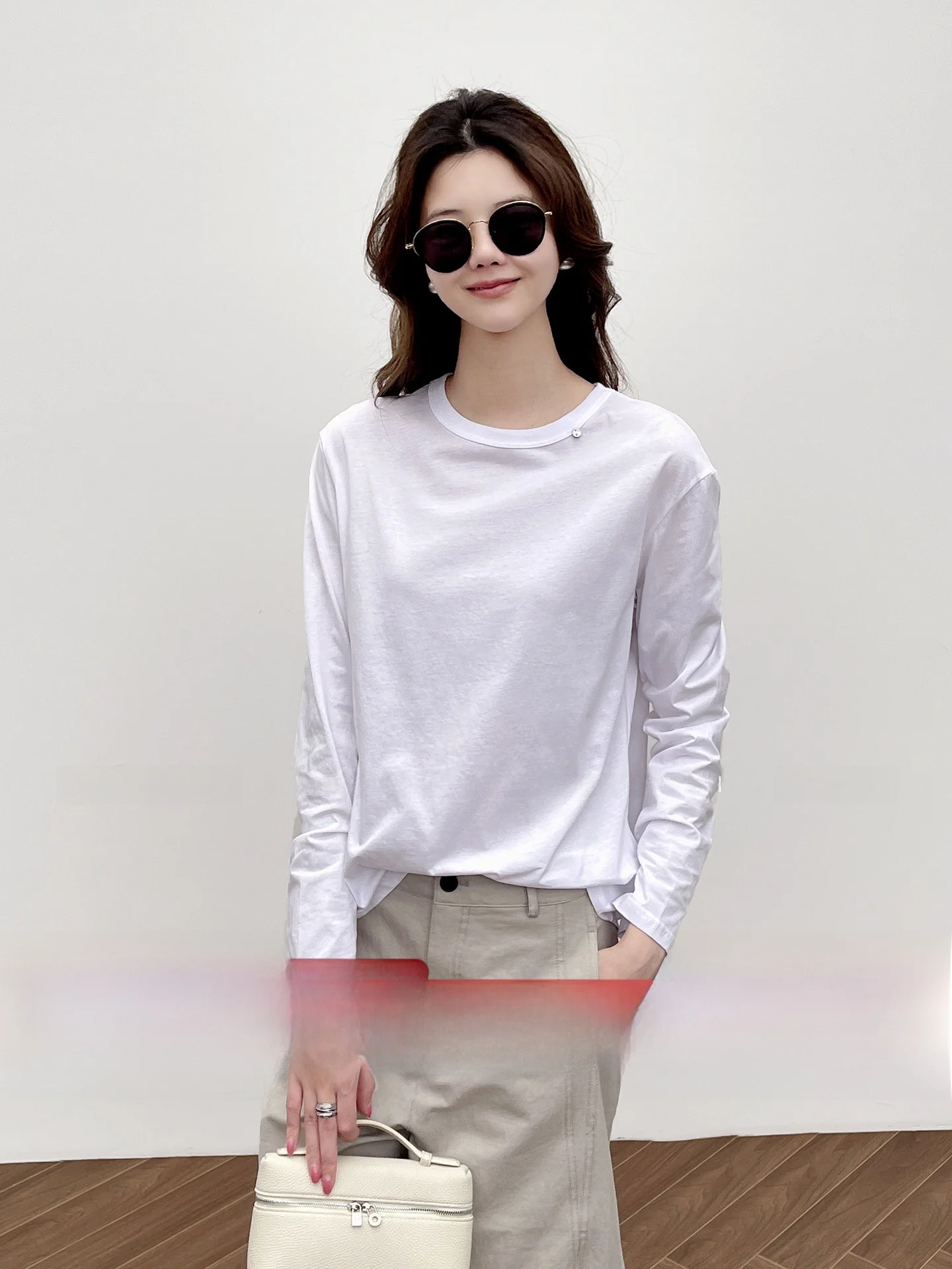 mat Commute 00 Combed Cotton Metal Collar Decorative round Ne Breathable T-irt Four Seasons Sle Loose Fit Long ...
mat Commute 00 Combed Cotton Metal Collar Decorative round Ne Breathable T-irt Four Seasons Sle Loose Fit Long ...