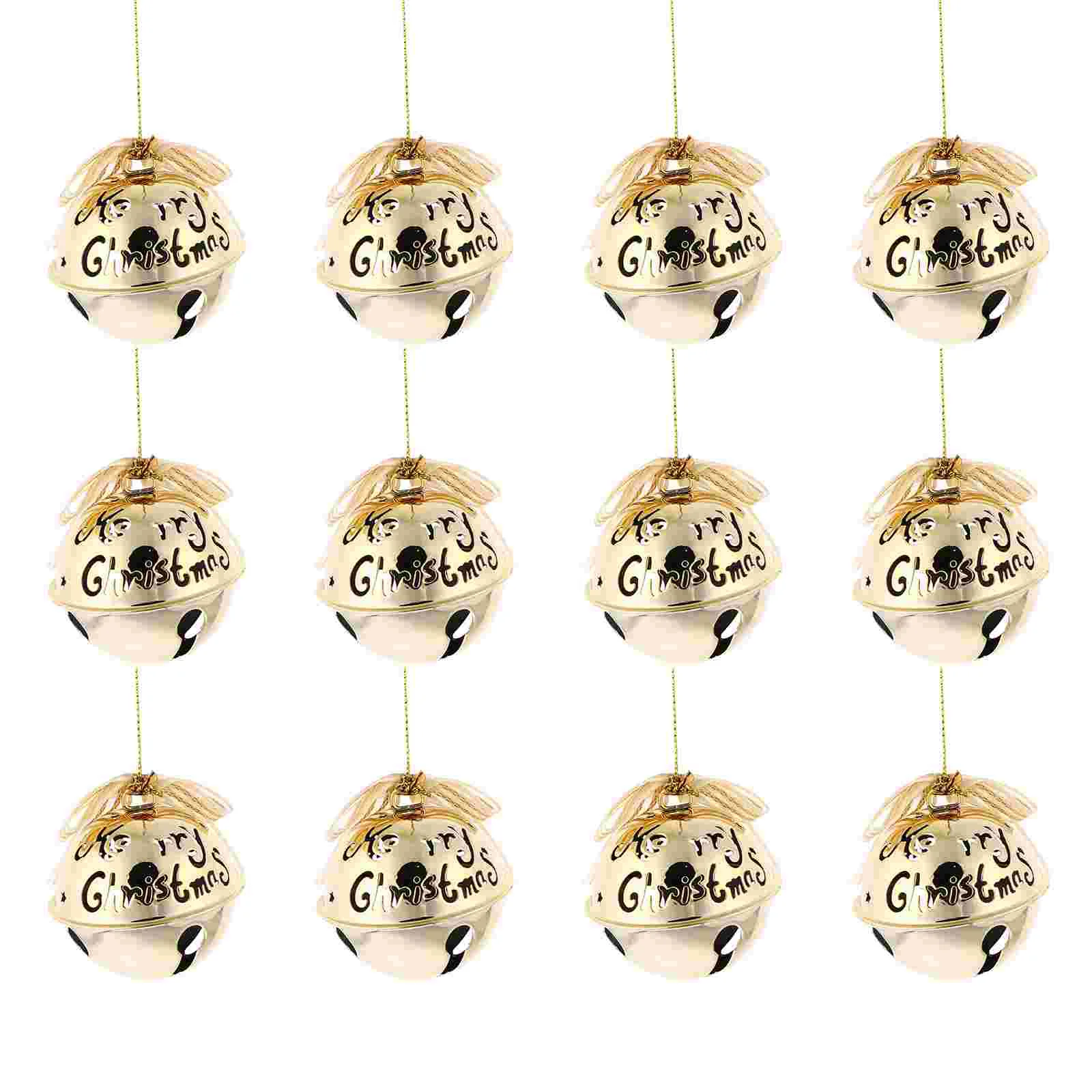 12 Pcs Christmas Bells Ornament Decoration Ring The Pendant Wrought Iron Hanging Adornments for Home Ball Ornaments
12 Pcs Christmas Bells Ornament Decoration Ring The Pendant Wrought Iron Hanging Adornments for Home Ball Ornaments