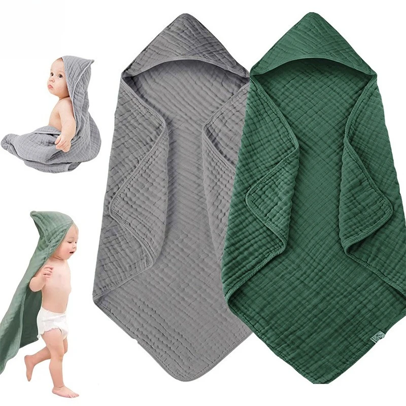Hooded Baby Towel Super Soft Absorbent Cotton Infant Swaddle Blanket Newborn Bath Robe Wrap with Hood for Baby Shower Gift
Hooded Baby Towel Super Soft Absorbent Cotton Infant Swaddle Blanket Newborn Bath Robe Wrap with Hood for Baby Shower Gift