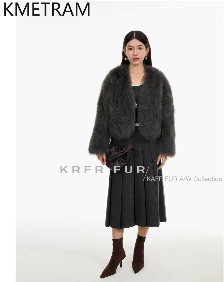 KMETRAM Natural Finnish Fox Fur Jacket Women Winter Warm Short Coats 55cm Luxury Real Fur Coat Woman Clothing 2026 шуба женская
KMETRAM Natural Finnish Fox Fur Jacket Women Winter Warm Short Coats 55cm Luxury Real Fur Coat Woman Clothing 2026 шуба женская