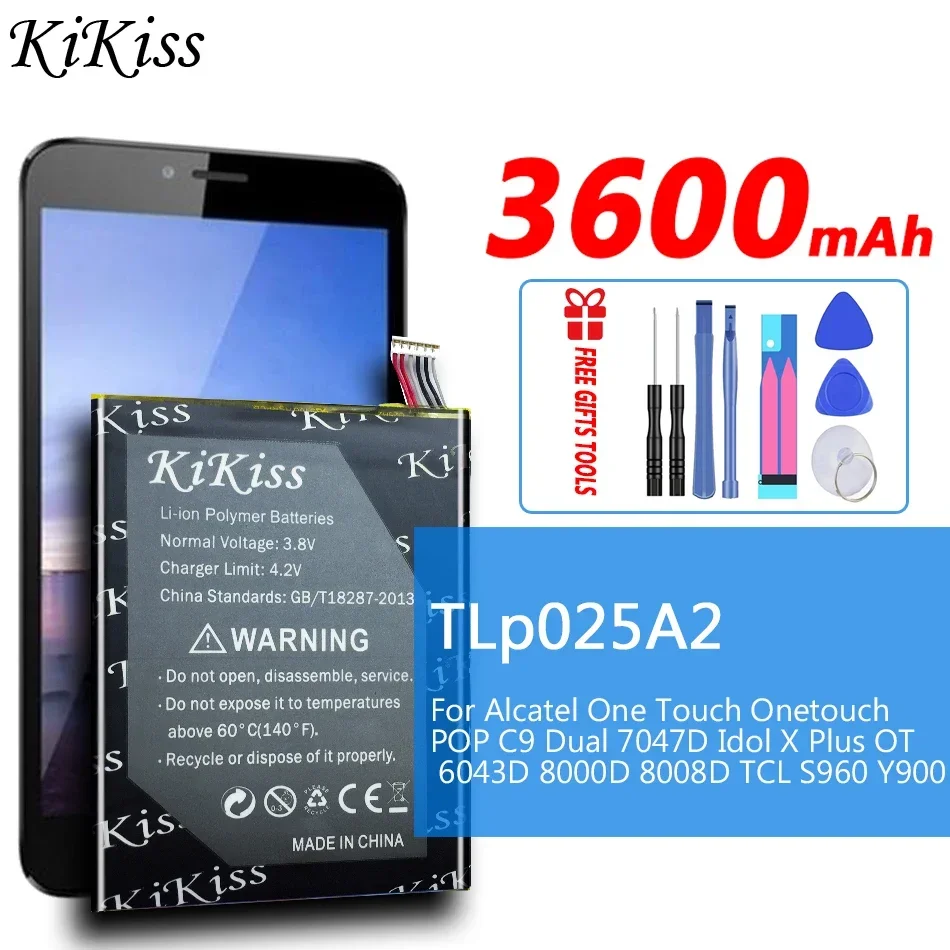 For Alcatel One Touch POP C9 Dual 7047D Idol X Plus OT 6043D 8000D 8008D For TCL S960 Y900 TLP025A2 3600mAh Battery
For Alcatel One Touch POP C9 Dual 7047D Idol X Plus OT 6043D 8000D 8008D For TCL S960 Y900 TLP025A2 3600mAh Battery
