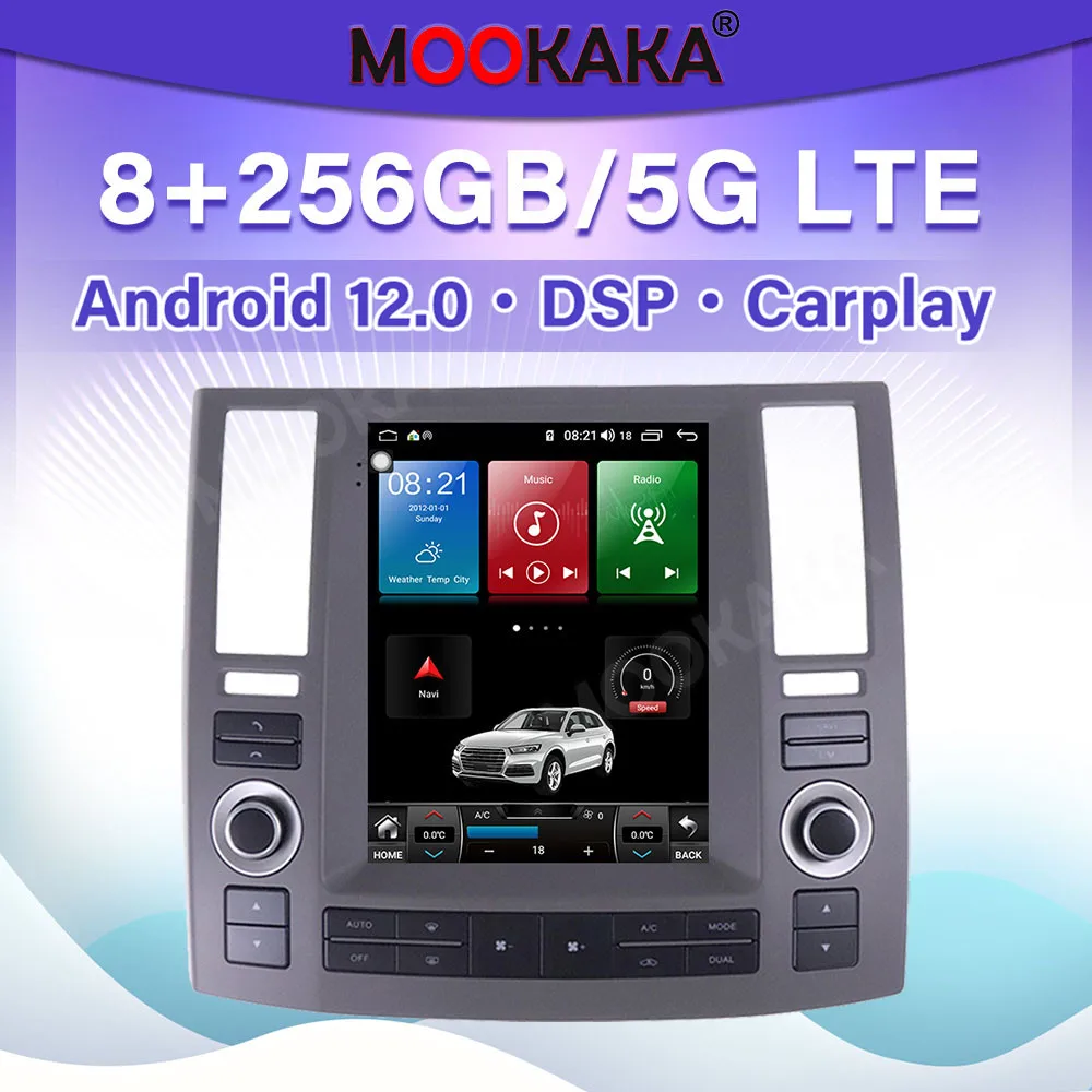 Мультимедийный проигрыватель для Infiniti FX35 FX45 2006-2009 Android 11 автомобильное радио GPS навигация аудио стерео
Мультимедийный проигрыватель для Infiniti FX35 FX45 2006-2009 Android 11 автомобильное радио GPS навигация аудио стерео