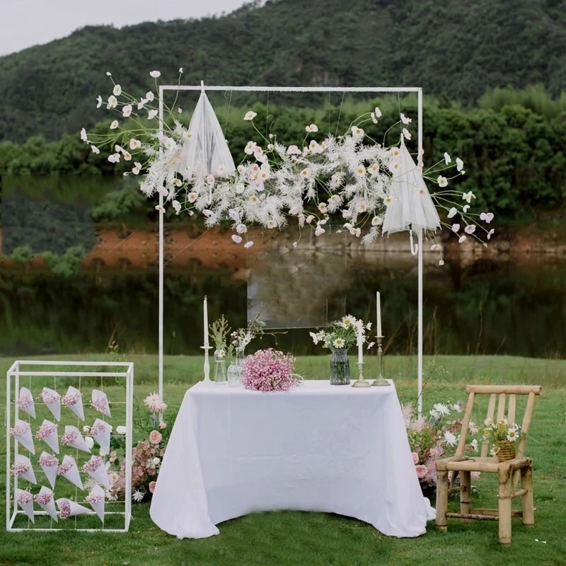 Wedding Square Arch Shelf Party Event Wedding Props Arch Iron Stand Stage Backdrop Frame Decorative Artificial Flowers Stand
Wedding Square Arch Shelf Party Event Wedding Props Arch Iron Stand Stage Backdrop Frame Decorative Artificial Flowers Stand