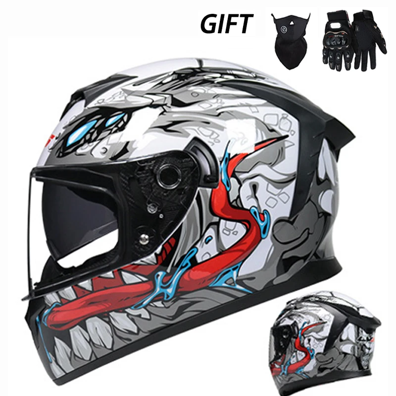 Send 2 Pieces Gift Gloves And Mask Full Face Racing Helmets Winter Warm Double Visor Motorcycle Helmet Motorbike Sports helmet
Send 2 Pieces Gift Gloves And Mask Full Face Racing Helmets Winter Warm Double Visor Motorcycle Helmet Motorbike Sports helmet