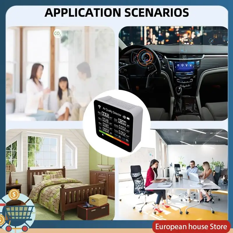 ABFA 15 In 1 Air Quality Tester Multifunctional Digital PM2.5 PM1.0 PM10 PM10 HCHO TVOC CO CO2 Meter For Home/Office White Durab
ABFA 15 In 1 Air Quality Tester Multifunctional Digital PM2.5 PM1.0 PM10 PM10 HCHO TVOC CO CO2 Meter For Home/Office White Durab