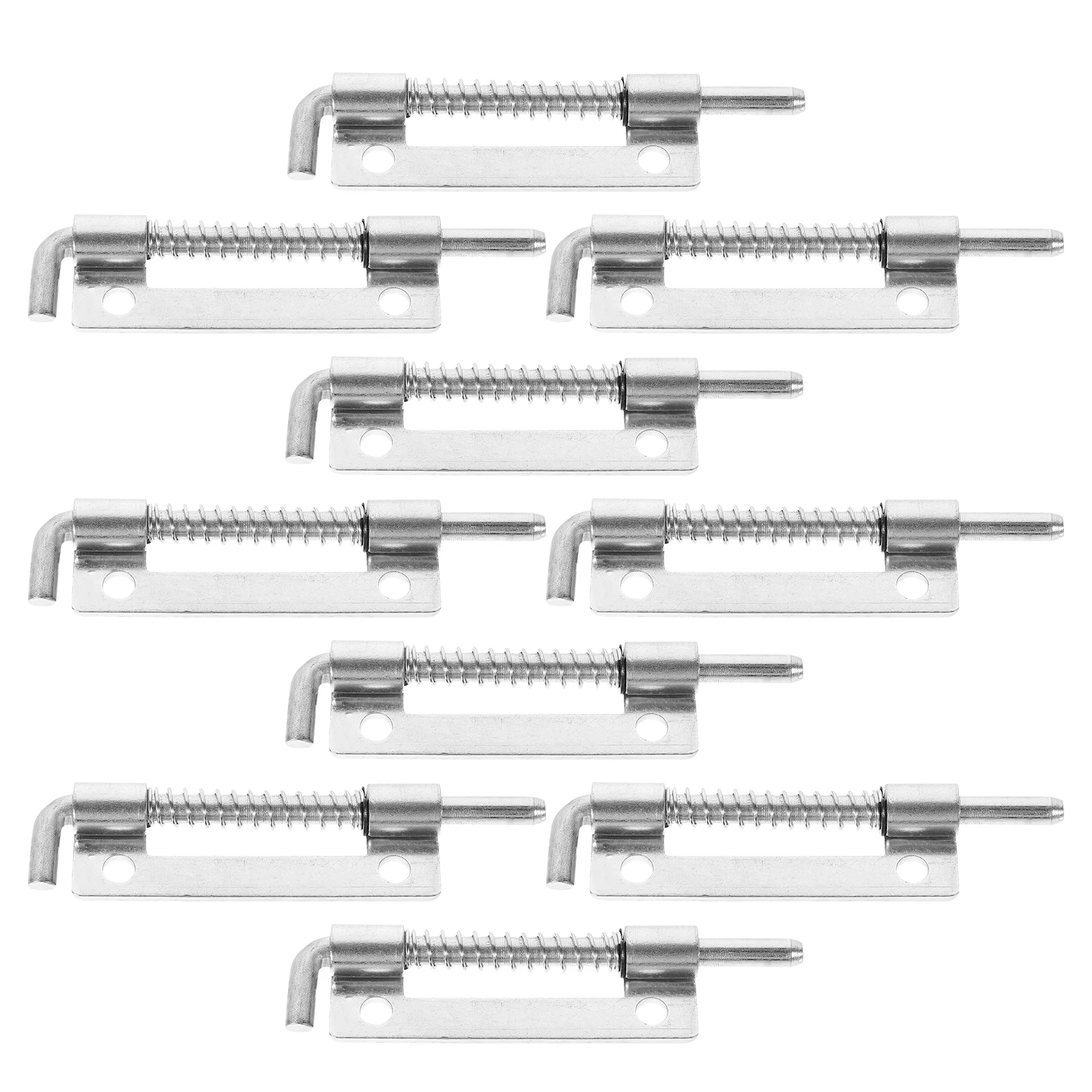 10pcs Spring Loaded Galvanized Iron Sturdy Door Lock Barrel Bolt Spring Bolt Latch Spring-Loaded Plunger Door Lock
10pcs Spring Loaded Galvanized Iron Sturdy Door Lock Barrel Bolt Spring Bolt Latch Spring-Loaded Plunger Door Lock