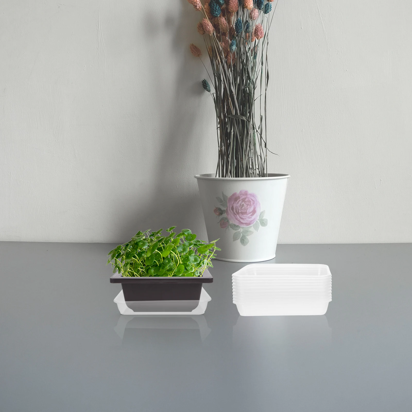 10pcs Square Plant Saucers Flower Pot Base Drip Trays Water Catcher Drainage Tray Plastic Planter Non Slip
10pcs Square Plant Saucers Flower Pot Base Drip Trays Water Catcher Drainage Tray Plastic Planter Non Slip