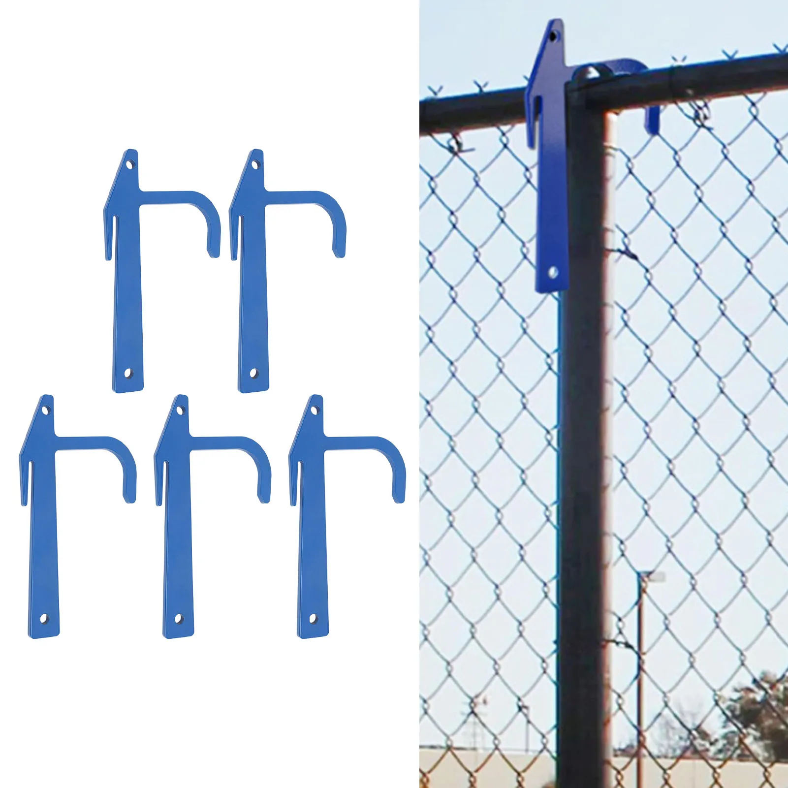 5Pcs Metal Fence Stretcher Steel Wire Chain Link Fence Clips Top Rail Fabric Stretching and Tensioning Tool
5Pcs Metal Fence Stretcher Steel Wire Chain Link Fence Clips Top Rail Fabric Stretching and Tensioning Tool