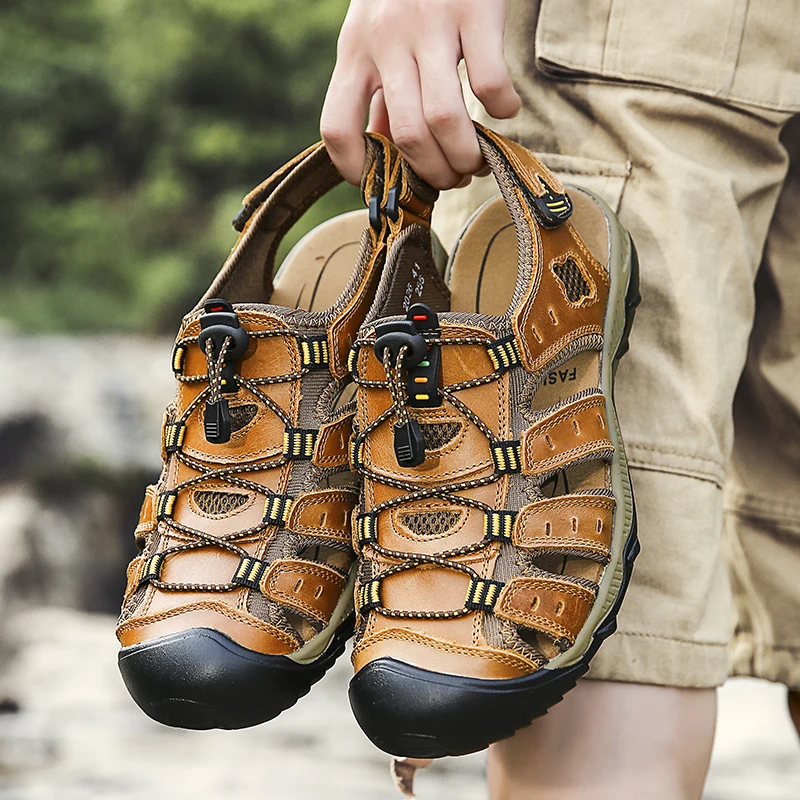 New Summer Outdoor Hollow Ventilation High Quality Leather Men's Sandals Casual Handmade Comfortable Fashion Soft Beach Sandals
New Summer Outdoor Hollow Ventilation High Quality Leather Men's Sandals Casual Handmade Comfortable Fashion Soft Beach Sandals