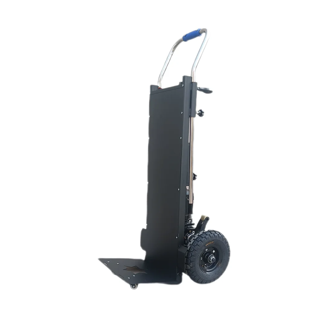 Electric Four-Wheel Foldable Portable Metal Stair Climbing Hand Truck Dolly with OEM Option
Electric Four-Wheel Foldable Portable Metal Stair Climbing Hand Truck Dolly with OEM Option