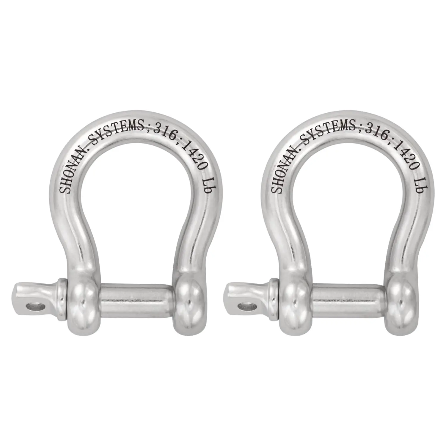 2 Pcs 3/8" Bow Shackles, Heavy Duty D Ring Shackle for Boat Anchor, Stainless Steel Screw Shackles with 1420 Lbs Capacity for
2 Pcs 3/8" Bow Shackles, Heavy Duty D Ring Shackle for Boat Anchor, Stainless Steel Screw Shackles with 1420 Lbs Capacity for