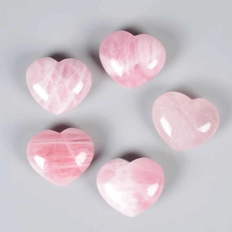 1Pcs 25mm Natural Heart Shaped Stone Rose Quartz Striped Agate Crystal Carved Love Healing Gemstones 2 Sizes #0117 Small Stone
1Pcs 25mm Natural Heart Shaped Stone Rose Quartz Striped Agate Crystal Carved Love Healing Gemstones 2 Sizes #0117 Small Stone