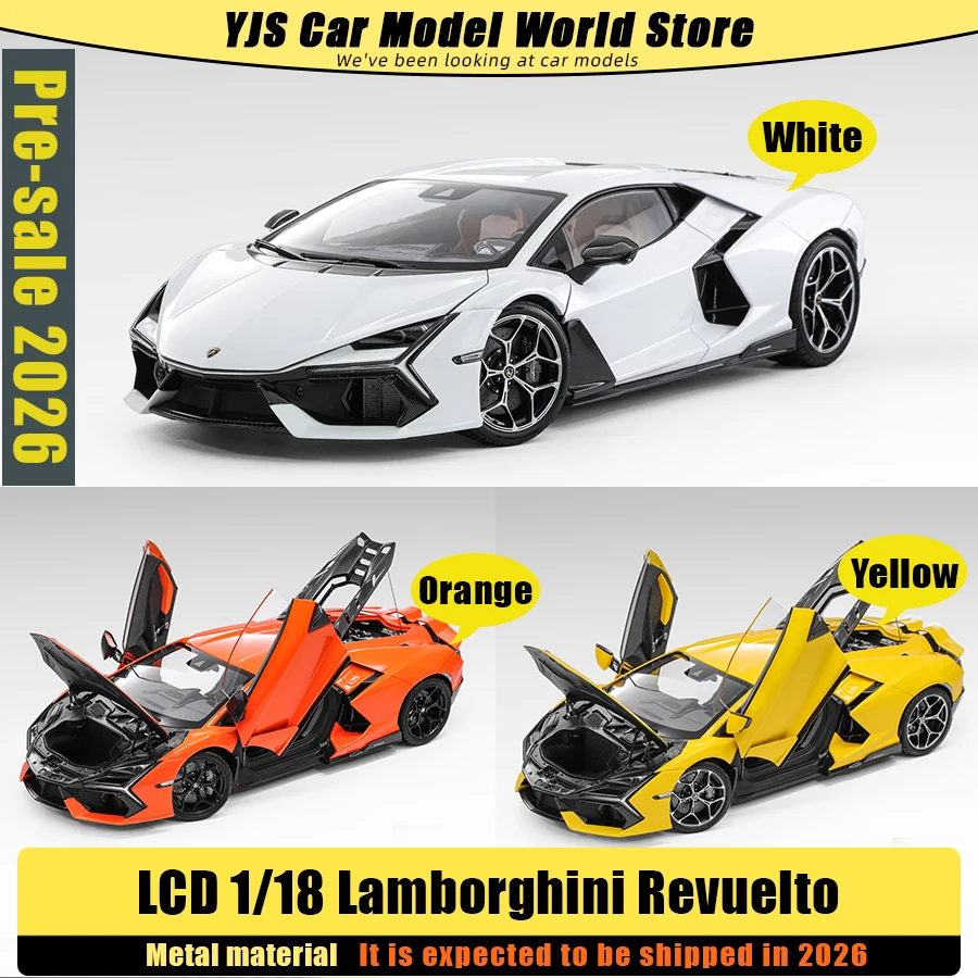 Предварительная продажа модели ЖК-дисплея 1:18 Lamborghini Revuelto Коллекция металлических моделей спортивных автомобилей
Предварительная продажа модели ЖК-дисплея 1:18 Lamborghini Revuelto Коллекция металлических моделей спортивных автомобилей