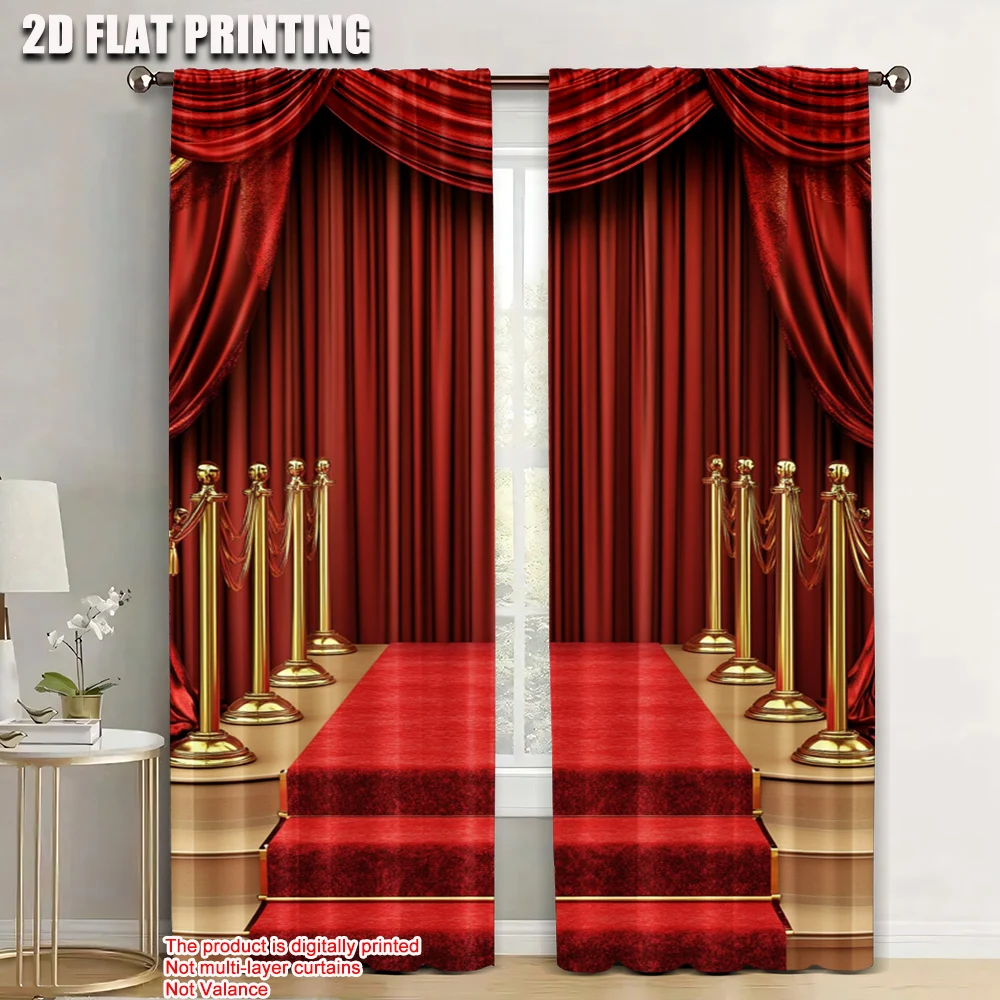 2pc, Party Window Curtains Red Carpet Stage Versatile Fabric,Without Electricity Wall Decor Applies to Parties and Everyday
2pc, Party Window Curtains Red Carpet Stage Versatile Fabric,Without Electricity Wall Decor Applies to Parties and Everyday
