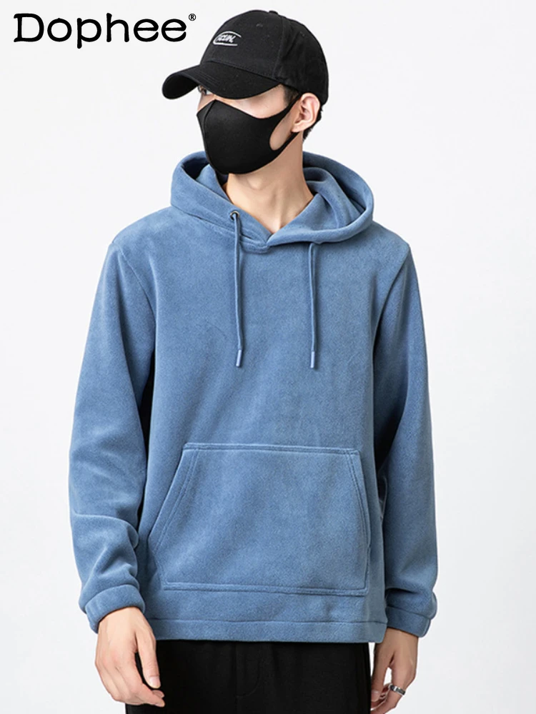 Male Double-sided Fleece 2024 Winter New Men's Hoodies Sweatshirts Men's Imitation Lamb Fleece Hooded Tops Thickened Jackets
Male Double-sided Fleece 2024 Winter New Men's Hoodies Sweatshirts Men's Imitation Lamb Fleece Hooded Tops Thickened Jackets