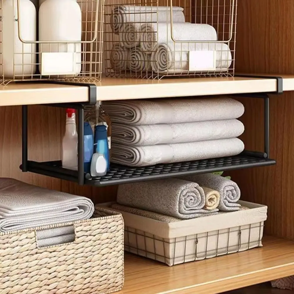 Hanging Under Cabinet Organizer Multipurpose Steel Storage Rack Large Capacity Strong Weight-Bearing Under Shelf Basket
Hanging Under Cabinet Organizer Multipurpose Steel Storage Rack Large Capacity Strong Weight-Bearing Under Shelf Basket