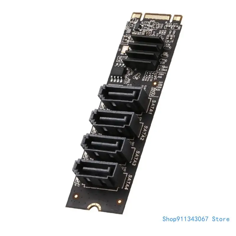 M.2 to 4 Ports Sata3.0 Expansion Card ASM1064 Chip Metal Adapter with Heatsink Drop shipping
M.2 to 4 Ports Sata3.0 Expansion Card ASM1064 Chip Metal Adapter with Heatsink Drop shipping