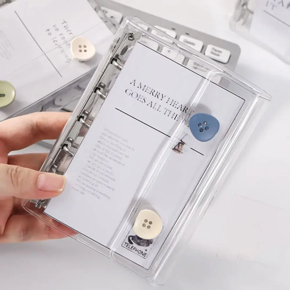Fashion Transparent M5 binder 5-hole double-buckle Loose leaf notebook Multiple Colors PVC Mini binder Gift
Fashion Transparent M5 binder 5-hole double-buckle Loose leaf notebook Multiple Colors PVC Mini binder Gift