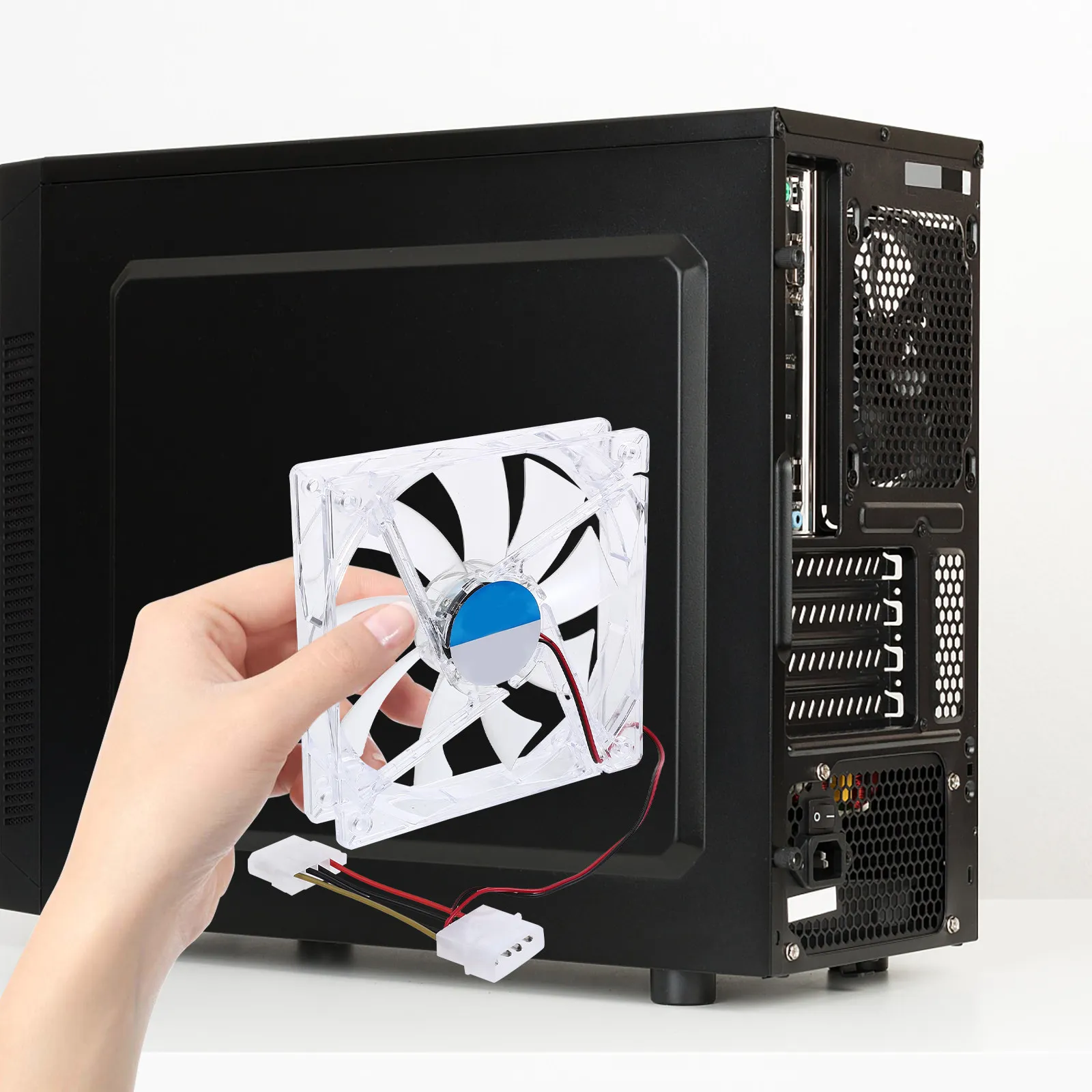 12Cm Computer CPU Cooling Fan with LED Blue Light Ultra Silent Low Noise High Performance Copper Heat Sink Radiator for Pc
12Cm Computer CPU Cooling Fan with LED Blue Light Ultra Silent Low Noise High Performance Copper Heat Sink Radiator for Pc