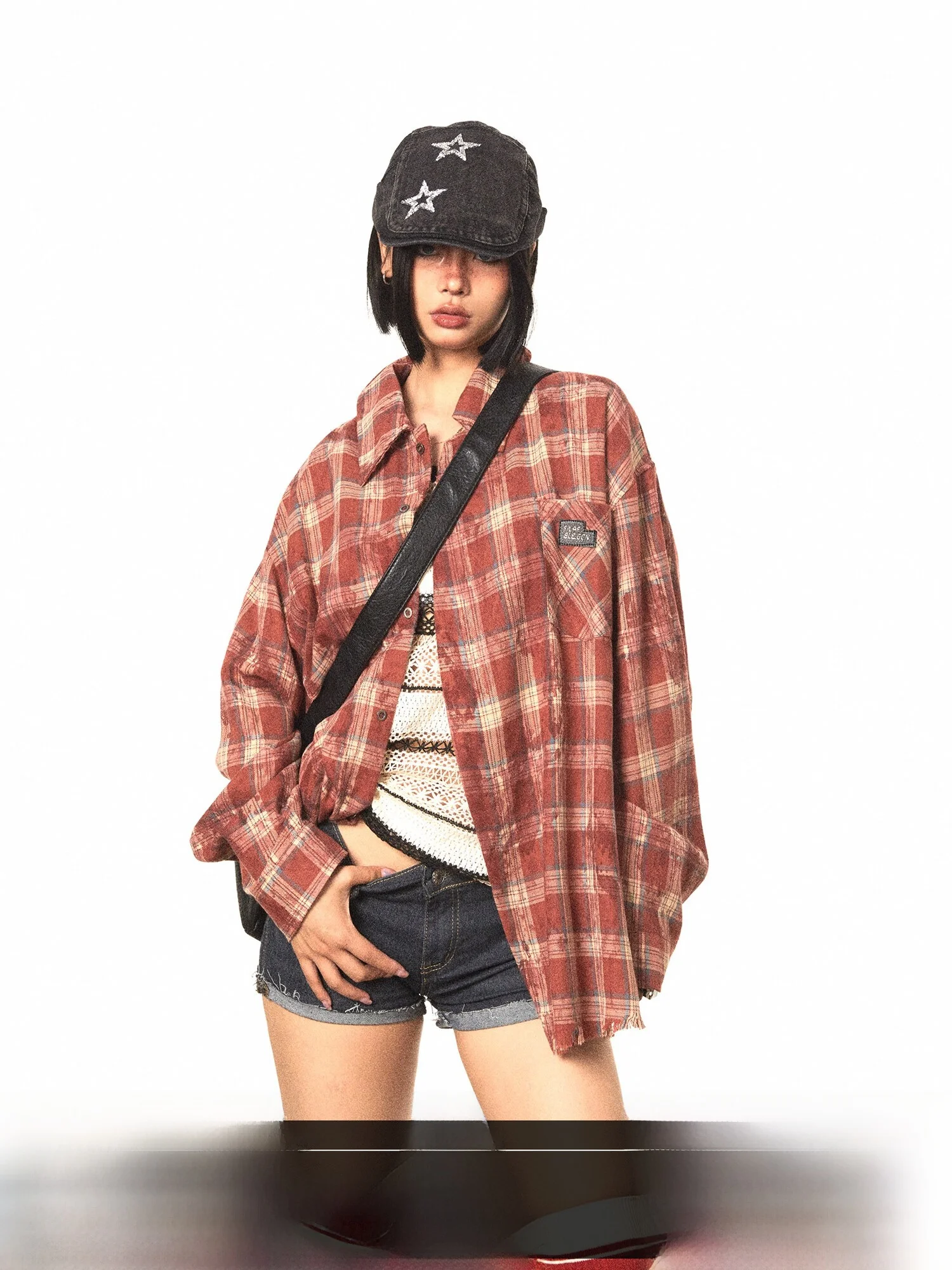 Retro Dyeing Splashed Ink Plaid Loose Casual Sun Protection Shirt Women's Fashionable Versatile Long Sleeve Polyester Cotton ...
Retro Dyeing Splashed Ink Plaid Loose Casual Sun Protection Shirt Women's Fashionable Versatile Long Sleeve Polyester Cotton ...