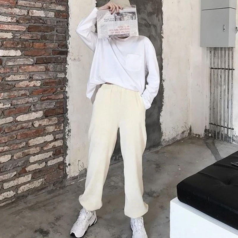 Autumn Winter Fashion Elastic Waist Drawstring Solid Women's Clothing Button Bound Feet Casual Korean Corduroy Simplicity Pants
Autumn Winter Fashion Elastic Waist Drawstring Solid Women's Clothing Button Bound Feet Casual Korean Corduroy Simplicity Pants
