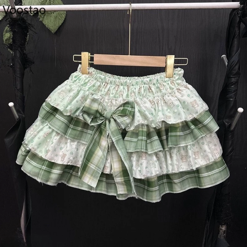 Japanese Sweet Lolita Style Mini Skirt Women Cute Y2k Ruffles Cartoon Print Cake Skirt Girls Kawaii Bow Punk Skirt Faldas Mujer
Japanese Sweet Lolita Style Mini Skirt Women Cute Y2k Ruffles Cartoon Print Cake Skirt Girls Kawaii Bow Punk Skirt Faldas Mujer