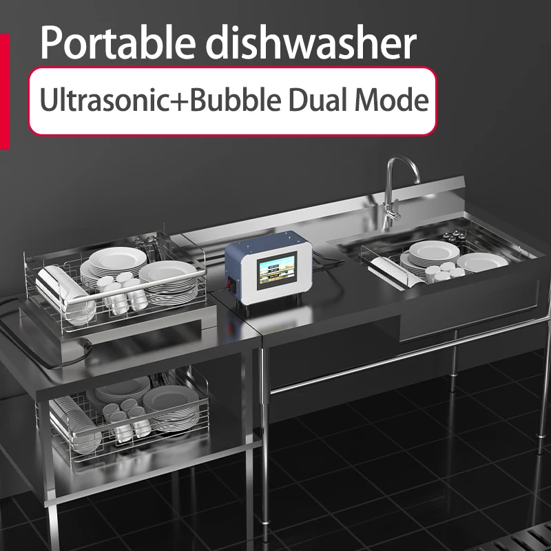Household small ultrasonic dishwasher, fully automatic cleaning desktop, no installation sink integrated machine
Household small ultrasonic dishwasher, fully automatic cleaning desktop, no installation sink integrated machine