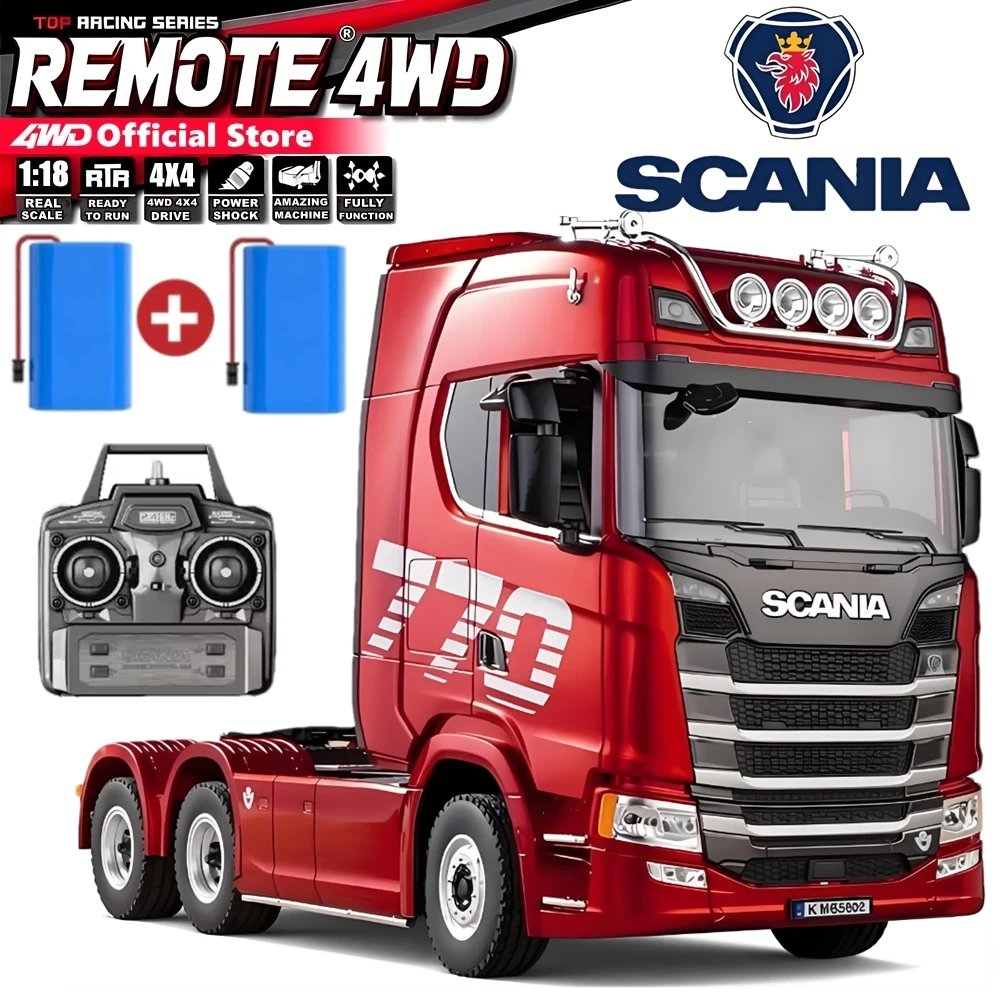 Remote Control Car RC Tractor Alloy Heavy Truck Engineering Semi Trailer Model with Light Sound Radio Toy HUINA 1501 770S Gift
Remote Control Car RC Tractor Alloy Heavy Truck Engineering Semi Trailer Model with Light Sound Radio Toy HUINA 1501 770S Gift