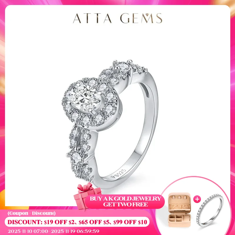 ATTAGEMS Кольца с муассанитом овальной огранки 1,5 карата для женщин, полубриллиантовый ремешок, однотонное золото 18 карат, 14 карат, 10 карат, подарок на помолвку, тестер
ATTAGEMS Кольца с муассанитом овальной огранки 1,5 карата для женщин, полубриллиантовый ремешок, однотонное золото 18 карат, 14 карат, 10 карат, подарок на помолвку, тестер