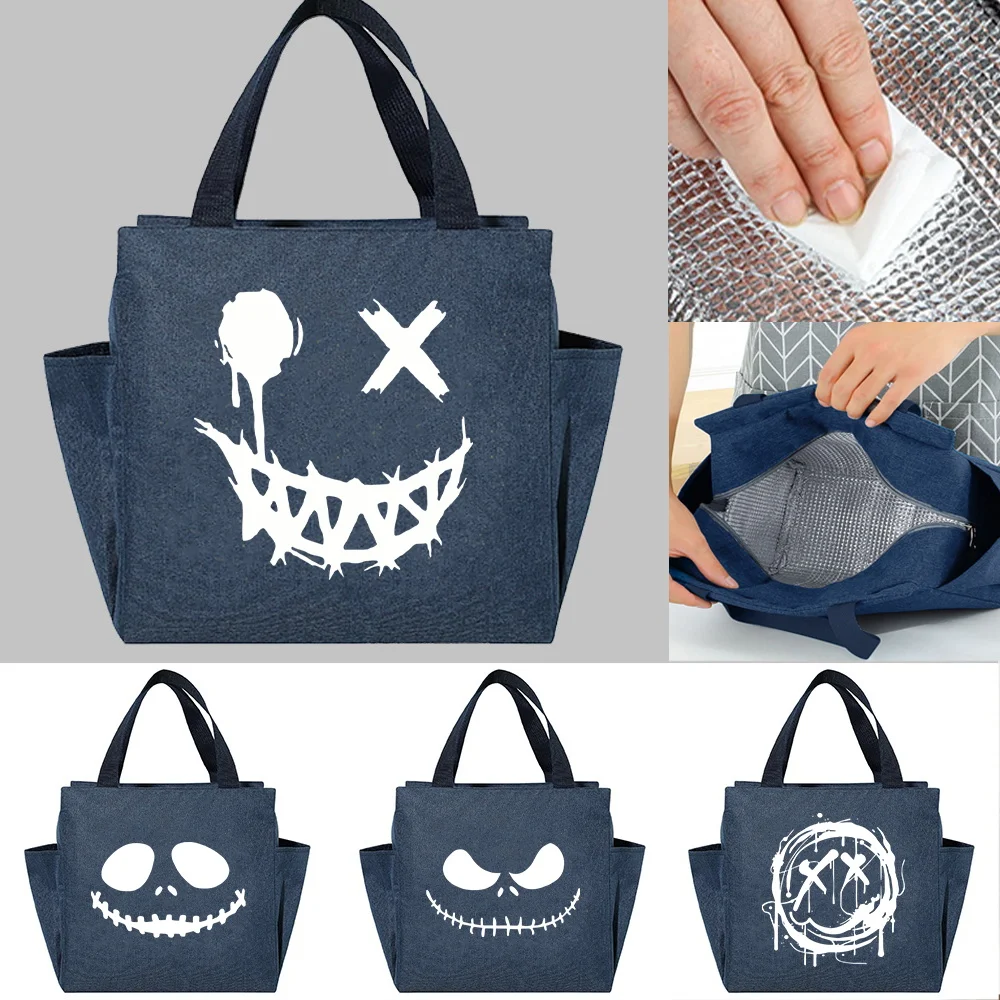 Insulated Lunch Bag Portable Dinner Bags Large Capacity Multifunction School Picnic Cooler Smile Series Thermal Food Pack
Insulated Lunch Bag Portable Dinner Bags Large Capacity Multifunction School Picnic Cooler Smile Series Thermal Food Pack