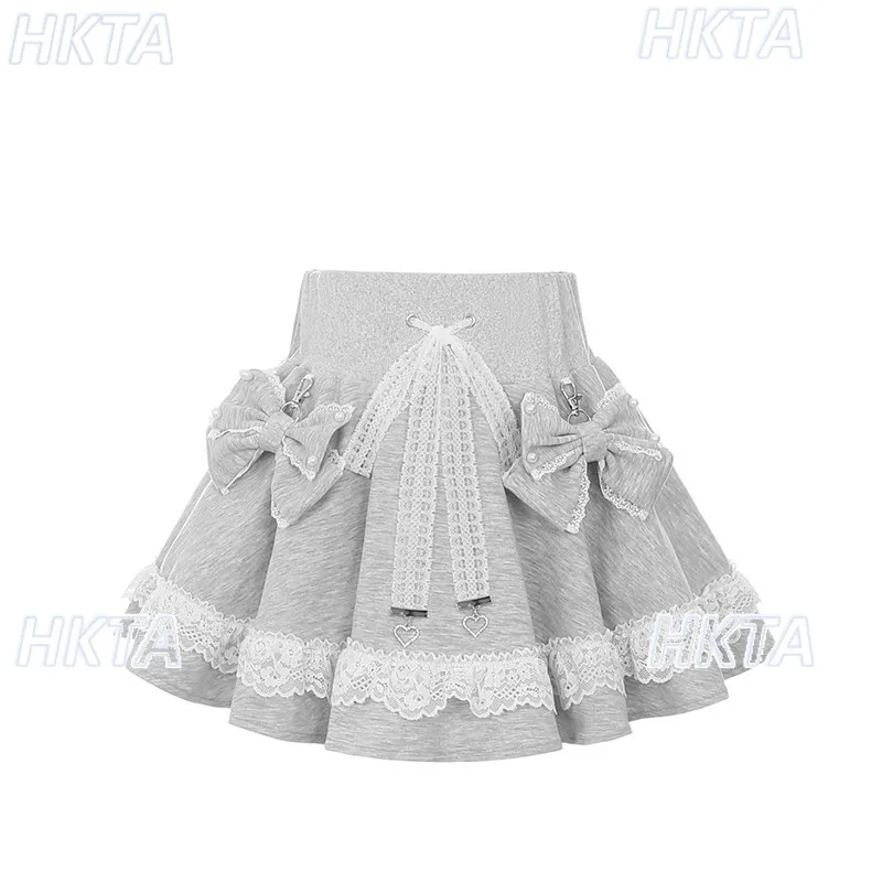 Japanese Mass Produced Spring Kawaii Lolita Lace Bow High Waist A Line Mini Skirt Sweet Cute Pleated Sports White Skirts Women
Japanese Mass Produced Spring Kawaii Lolita Lace Bow High Waist A Line Mini Skirt Sweet Cute Pleated Sports White Skirts Women