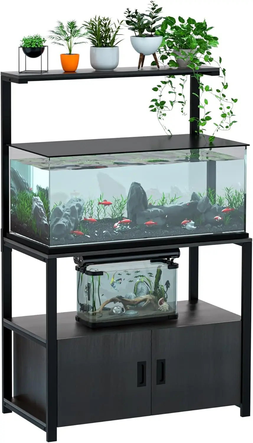 40-50 Gallon Aquarium Stand with Top Shelf, Metal Fish Tank Stand with Cabinet for Fish Accessories Storage Turtle
40-50 Gallon Aquarium Stand with Top Shelf, Metal Fish Tank Stand with Cabinet for Fish Accessories Storage Turtle