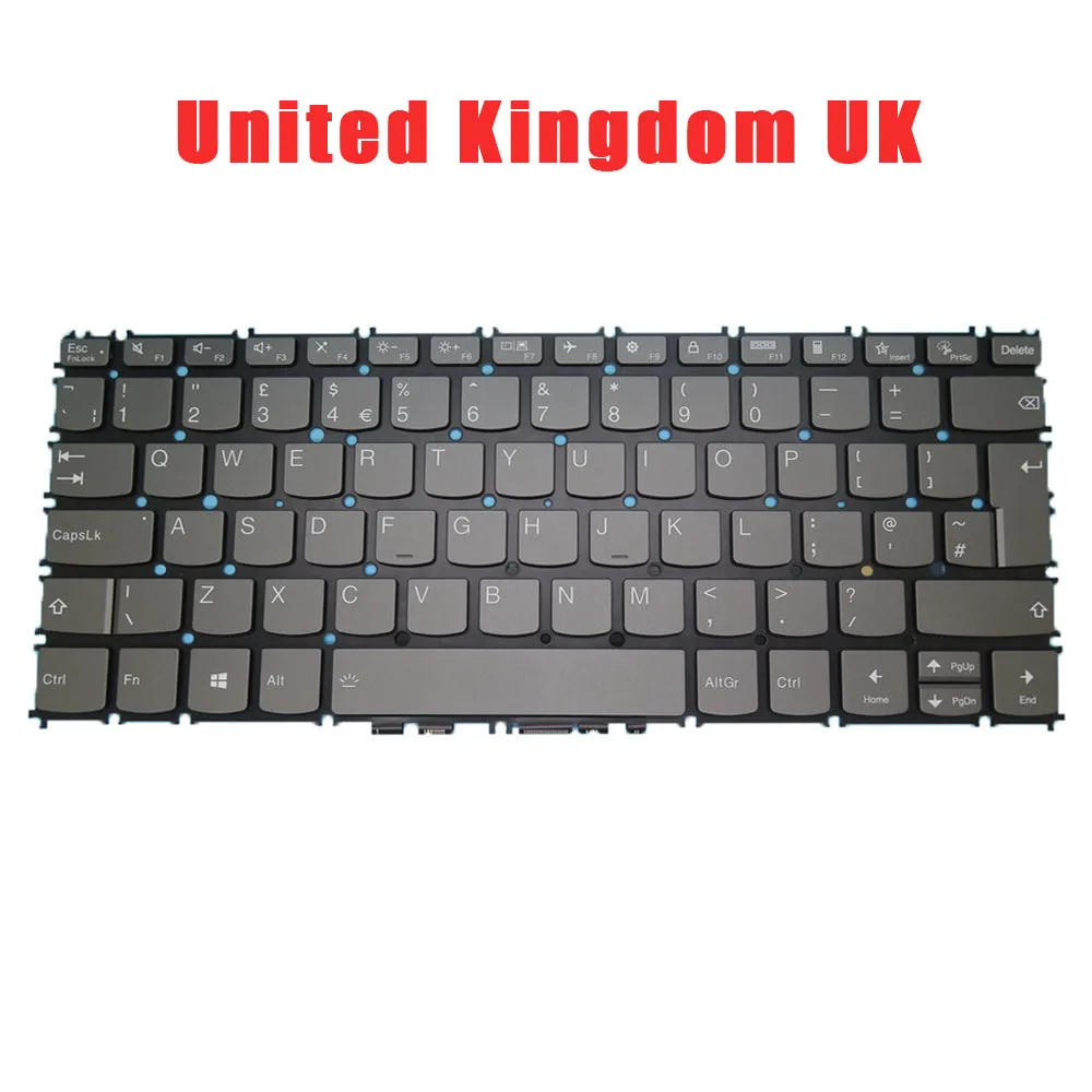 Клавиатура для ноутбука Lenovo Ideapad, Великобритания, Великобритания, SN20Z37871 LCM20A96GBJ6866 PR2UB-UK с подсветкой, серая, новая
Клавиатура для ноутбука Lenovo Ideapad, Великобритания, Великобритания, SN20Z37871 LCM20A96GBJ6866 PR2UB-UK с подсветкой, серая, новая