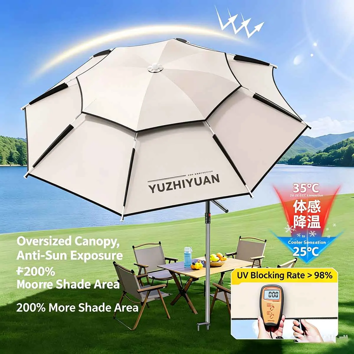2m-2.2m (3 fold portable) Fishing Umbrella Outdoor Special Fishing Umbrella Sunscreen New Sunshade Umbrella Camping Umbrella
2m-2.2m (3 fold portable) Fishing Umbrella Outdoor Special Fishing Umbrella Sunscreen New Sunshade Umbrella Camping Umbrella