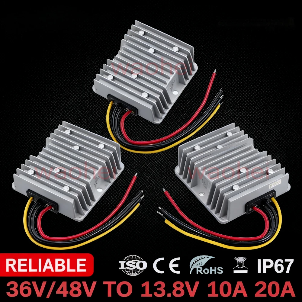 36V 48V to 13.8V 10A 15A 20A Step Down DC DC Converter Voltage Regulator Buck Power Module 48V to 13.8V for EV Cars Boats Solar
36V 48V to 13.8V 10A 15A 20A Step Down DC DC Converter Voltage Regulator Buck Power Module 48V to 13.8V for EV Cars Boats Solar