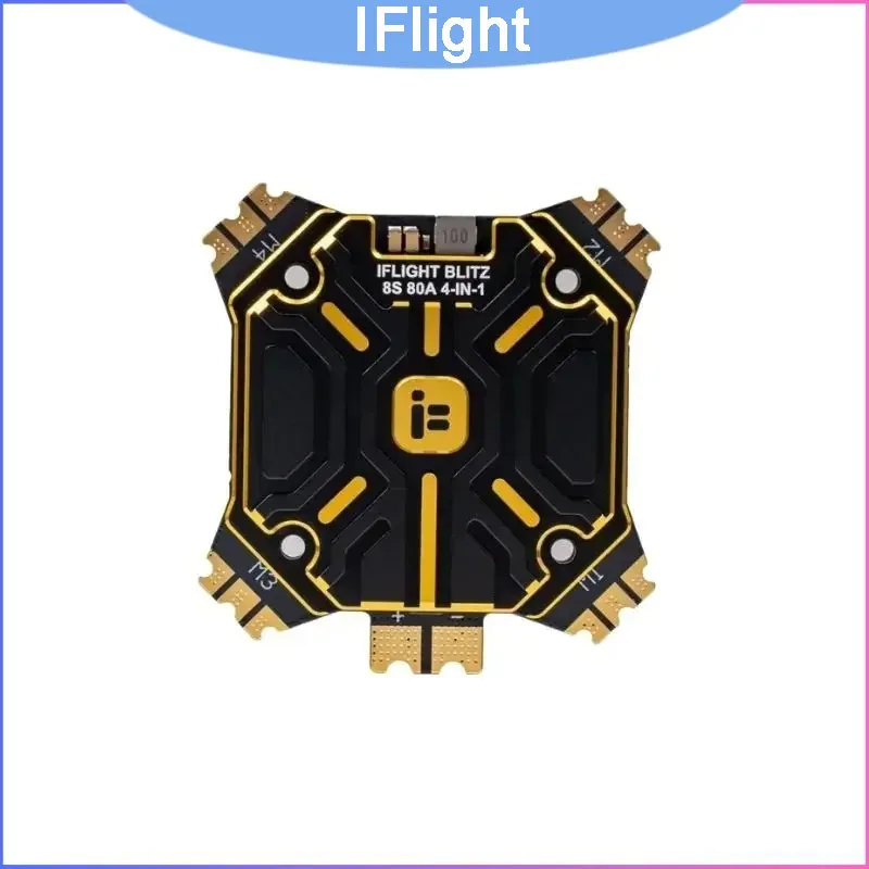 iFlight BLITZ E80 Pro 4-in-1 ESC 2-8S 80A/100A Peak, BLHeli32 Telemetry 35x35mm Mount for X-Class FPV Cinelifter Drone
iFlight BLITZ E80 Pro 4-in-1 ESC 2-8S 80A/100A Peak, BLHeli32 Telemetry 35x35mm Mount for X-Class FPV Cinelifter Drone