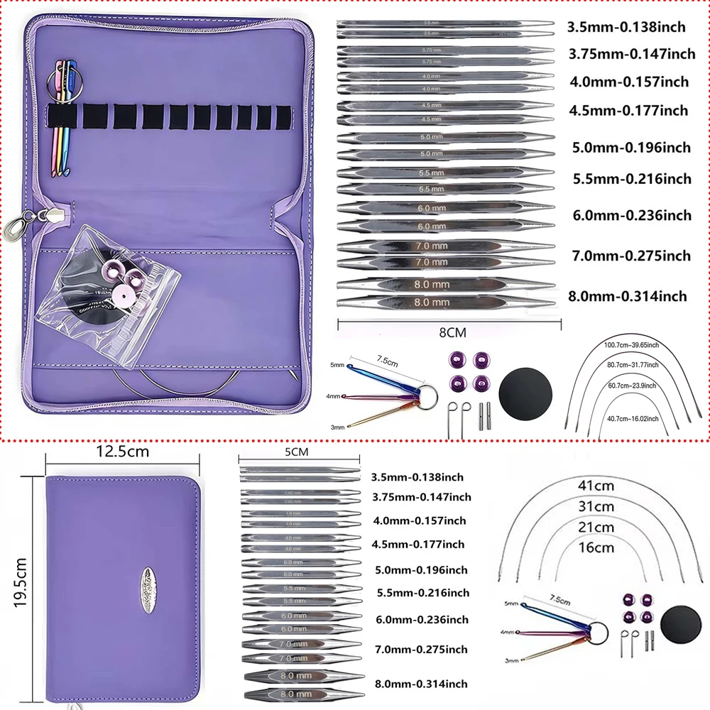 Набор квадратных сменных круговых спиц из нержавеющей стали, 9 пар, 5 см, 8 см, 3,5-8,0 мм, швейные аксессуары для плетения крючком
Набор квадратных сменных круговых спиц из нержавеющей стали, 9 пар, 5 см, 8 см, 3,5-8,0 мм, швейные аксессуары для плетения крючком