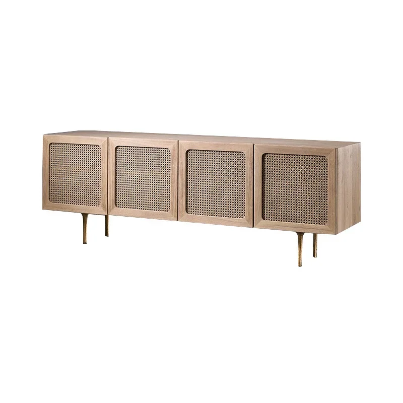 Rattan TV cabinet, creative living room, furniture Nordic, modern simple solid wood
Rattan TV cabinet, creative living room, furniture Nordic, modern simple solid wood