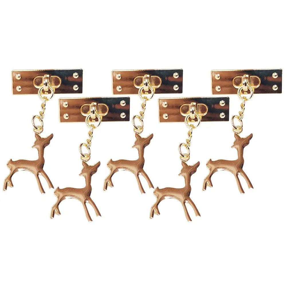 5 Pcs Deer Decorative Buckle DIY Craft Handbag Accessories of Turn Lock Purse Tote Bags
5 Pcs Deer Decorative Buckle DIY Craft Handbag Accessories of Turn Lock Purse Tote Bags