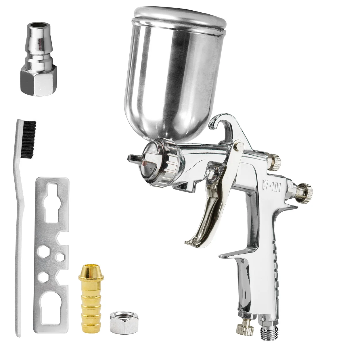 W101 Spray Guns, Professional Car Paint Spray Gun, 1.0/1.3/1.5/1.8mm Gun to Paint Spray, Metal 400/600ml Cup Gun Spray Paint
W101 Spray Guns, Professional Car Paint Spray Gun, 1.0/1.3/1.5/1.8mm Gun to Paint Spray, Metal 400/600ml Cup Gun Spray Paint