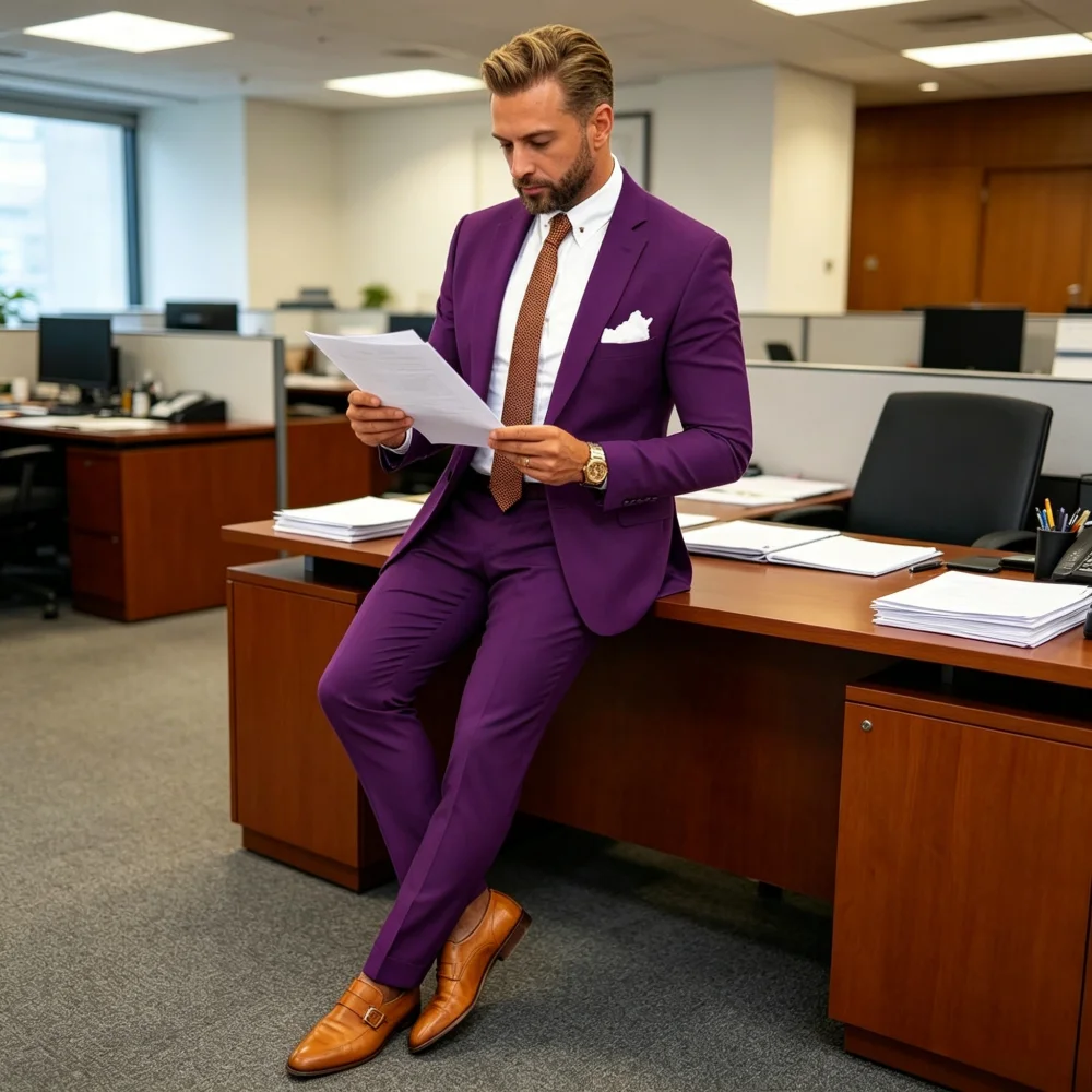 Men's Fitted Tuxedo Suit 2-Piece Blazer And Pants Wedding Groomsmen Smoking Masculino Fine Lapel Ternos De Festa New
Men's Fitted Tuxedo Suit 2-Piece Blazer And Pants Wedding Groomsmen Smoking Masculino Fine Lapel Ternos De Festa New