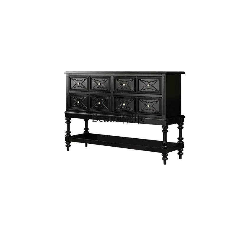 French solid wood entrance cabinet retro dining side cabinet living room aisle antique chest cabinet
French solid wood entrance cabinet retro dining side cabinet living room aisle antique chest cabinet