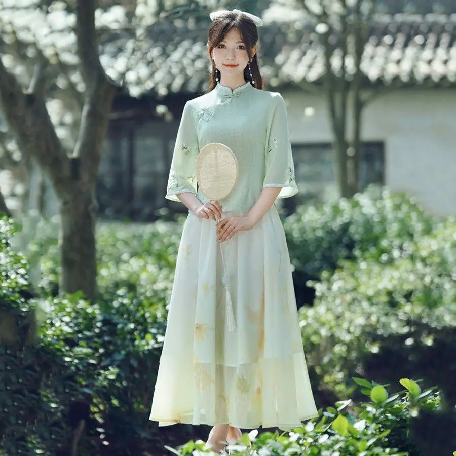 Retro Chinese Style Hanfu Dress Women Cosplay China Traditional Skirt Daily Long Skirt Set
Retro Chinese Style Hanfu Dress Women Cosplay China Traditional Skirt Daily Long Skirt Set